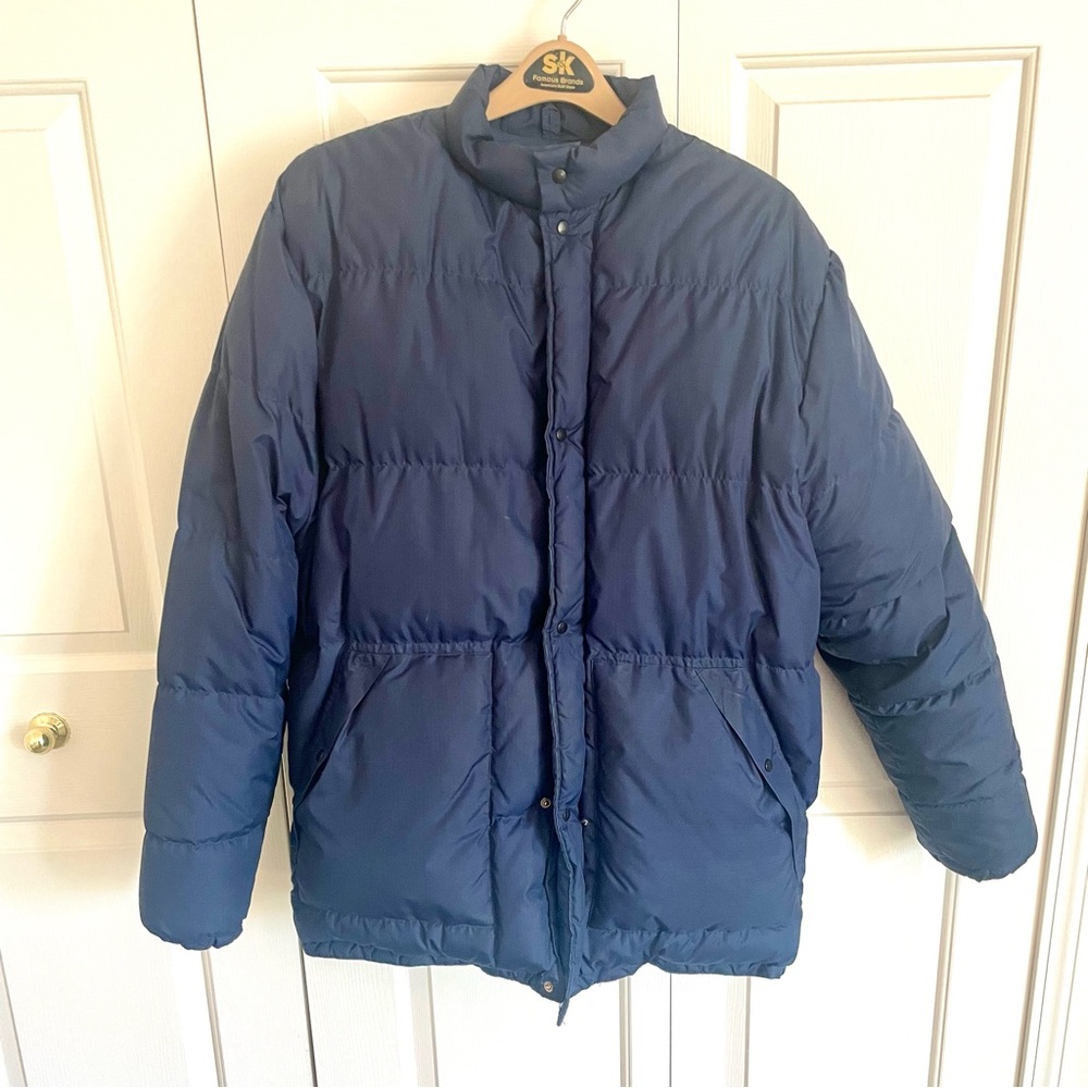 Vintage Herters Hudson Bay Goose Down Blue Puffer Jacket Larger